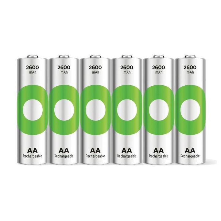 6 STUKS GP RECYKO OPLAADBAAR AA 2600mAh