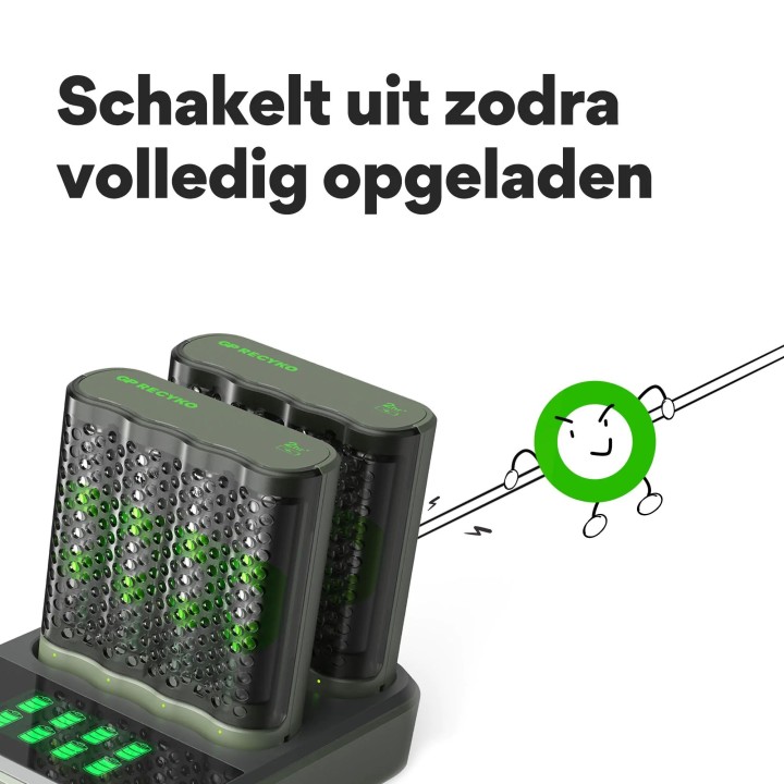 GP M451 USB LADER INCL. 8 x AA 2600 RECYKO DOCKING