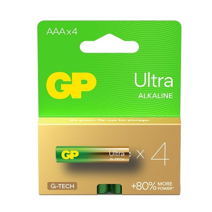 4 PIECES GP24AU, LR03, AAA ULTRA G-TECH