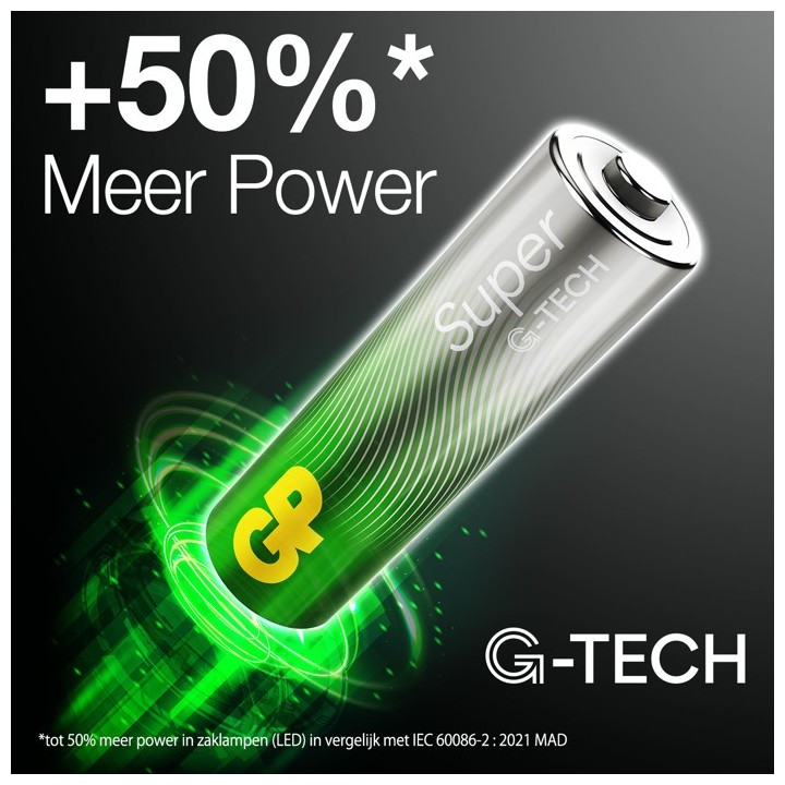  20x AA+20x AAA GP SUPER G-TECH BATTERIJEN