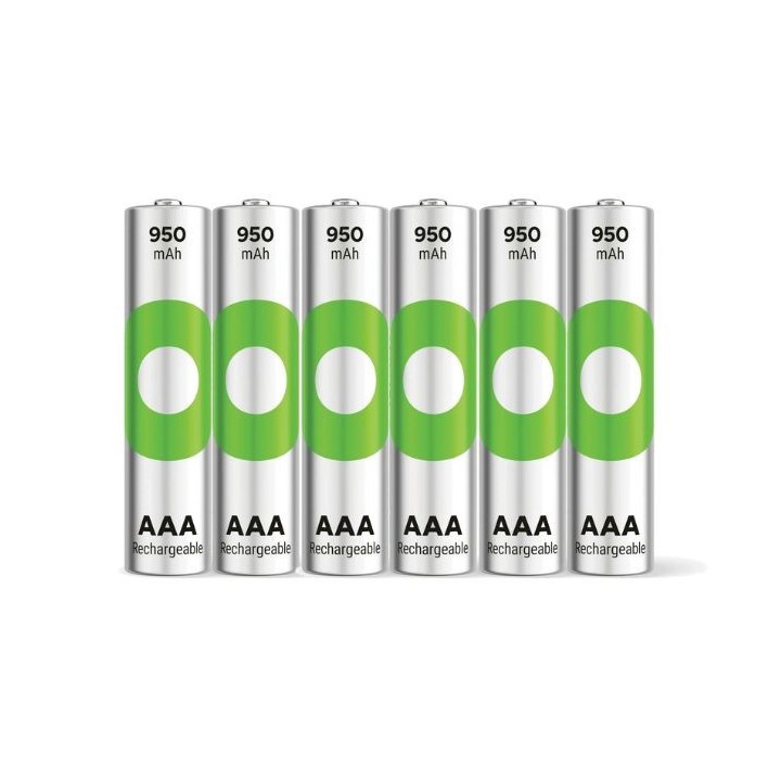 6 PCS GP RECYKO RECHARGEABLE 1000AAA