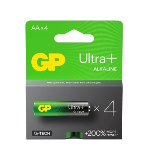 4 STUKS GP ULTRA+ G-TECH ALK. AA, LR06