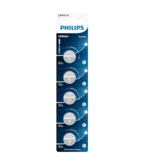 5 STUKS KNOOPCEL LITHIUM PHILIPS CR2025