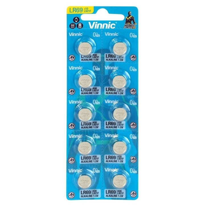 10 STUKS VINNIC LR69, L1142, AG12, 186A