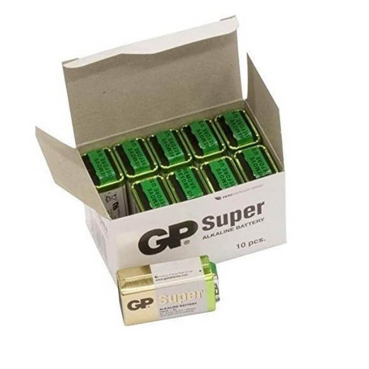 10 PCS GP 1604AS, 6LR61 9VOLT SUPER ALKALINE