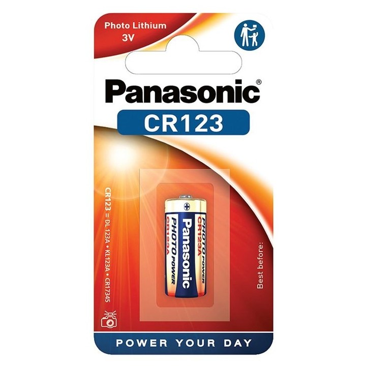 PANASONIC CR123A LITHIUM POWER BATTERY-CARD