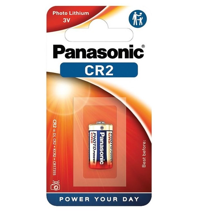 PANASONIC CR2 LITHIUM BATTERIJ 3V. BLISTER
