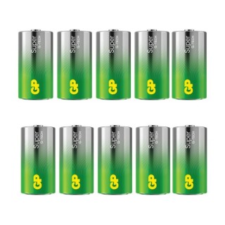 10 PIECES GP 14AS, LR14, C SUPER ALKALINE