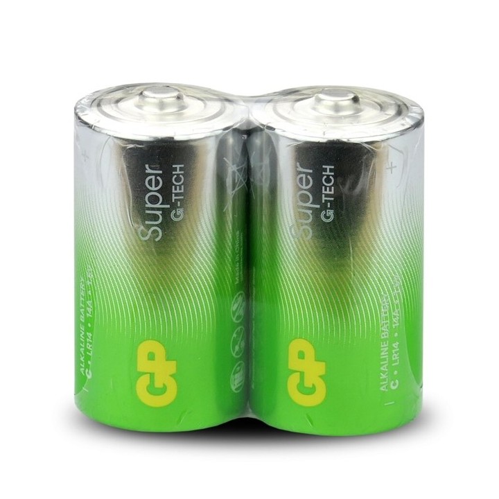 10 STUKS GP 14AS, LR14, C SUPER ALKALINE