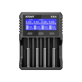 XTAR VX4 LADER 1.5-3.7 VOLT Li-Ion, Li-FePo, NiMH