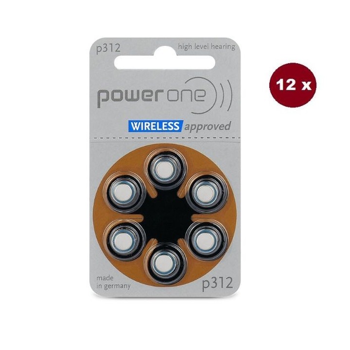 POWERDEAL 72 STUKS VARTA POWER ONE 312, PR41 HOORBATTERIJEN