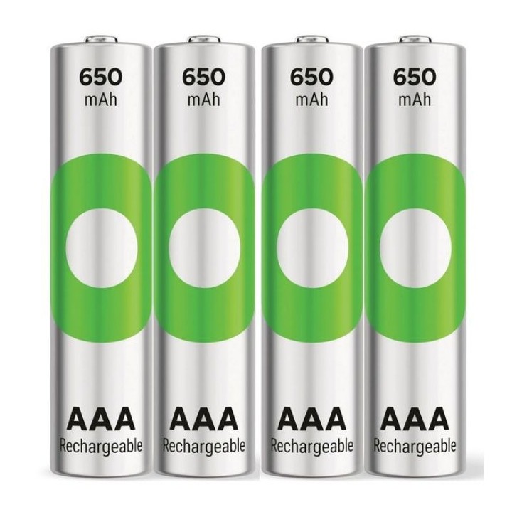 4 PCS GP RECYKO OPLAADBAAR 650AAA