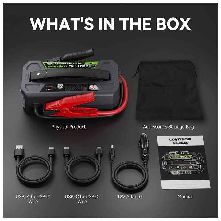 LOKITHOR J3250 PRO JUMPSTARTER 3250A