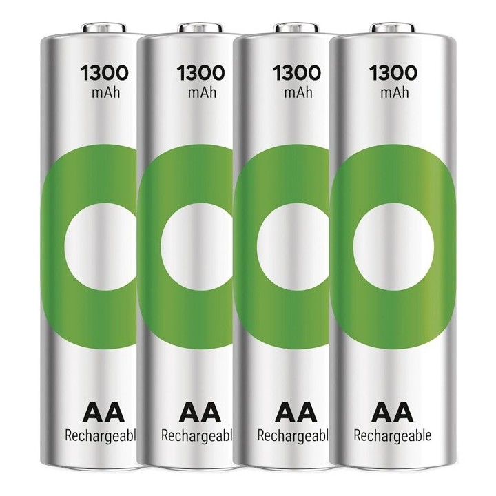 4 STUKS GP RECYKO OPLAADBAAR AA 1300mAh