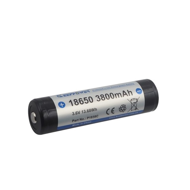 KEEPPOWER 18650 LI-ION PROTECTED 3800mAh