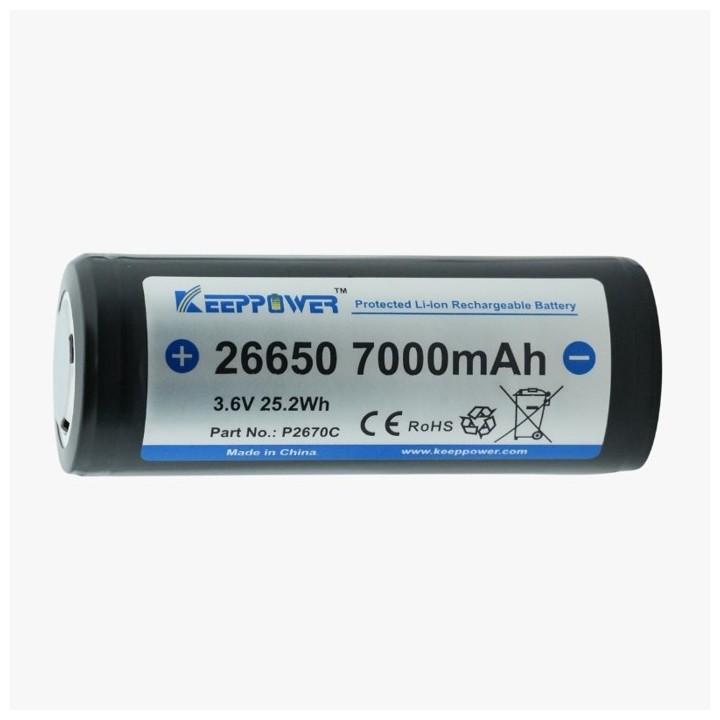 KEEPPOWER 26650 PROTECTED 7000mAh