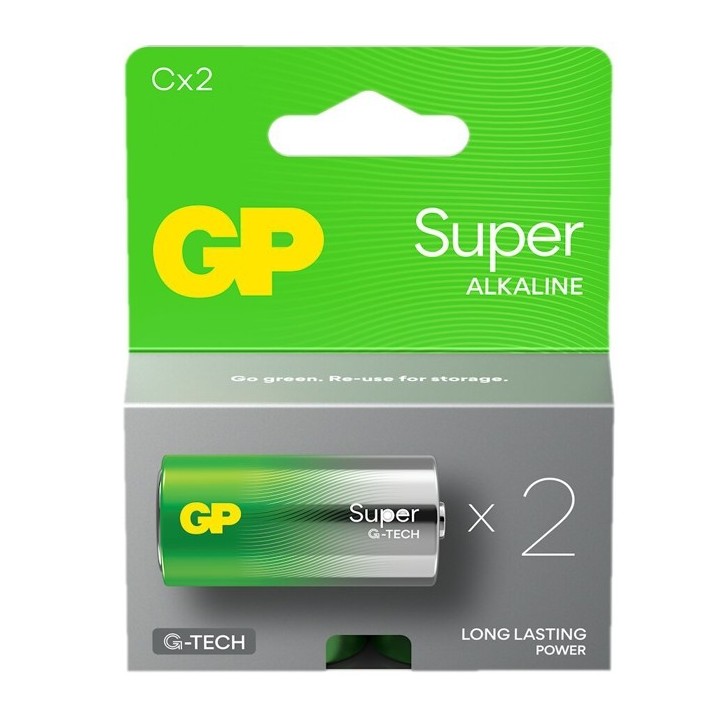 2 STUKS GP 14AS, LR14, C SUPER G-TECH