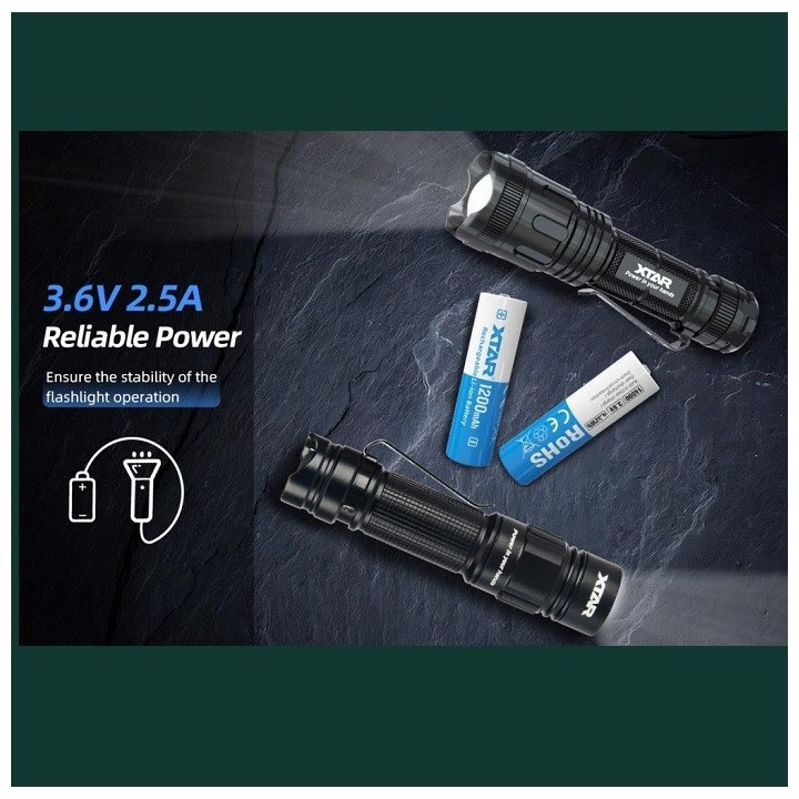 XTAR 14500 AA 3,7 VOLT 1200mAh protected
