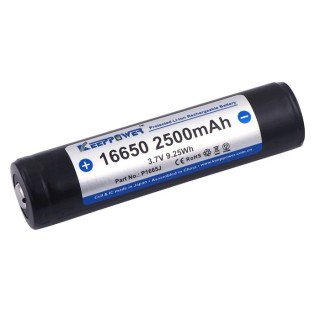 KEEPPOWER 16650 LI-ION PROTECTED 2500mAh