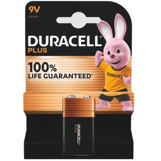 DURACEL PLUS 100% LIFE MN1604, 6LR61, 9VOLT