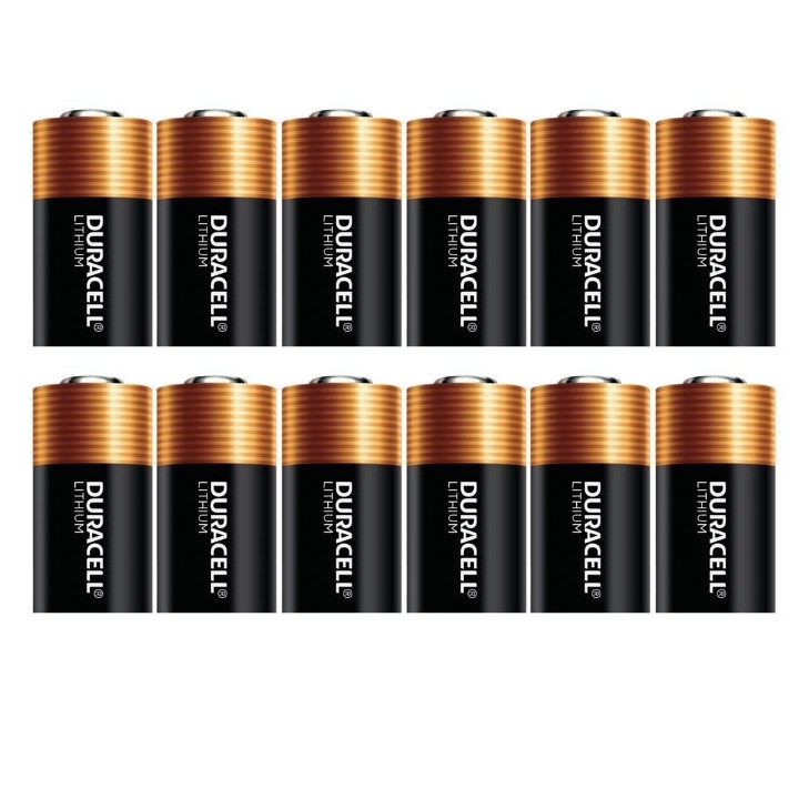 12 STUKS DURACELL CR123 LITHIUM 3VOLT
