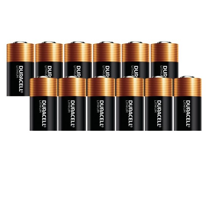 12 STUKS DURACELL CR123 LITHIUM 3VOLT