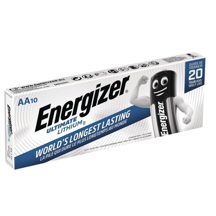 10 STUKS ENERGIZER L91 ULTIMATE LITHIUM AA. oa voor Nest