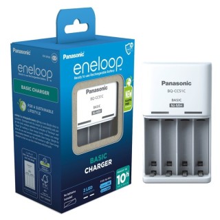 ENELOOP BQ-CC51E BATTERIJLADER + 4xAA ENELOOP 2000mAh