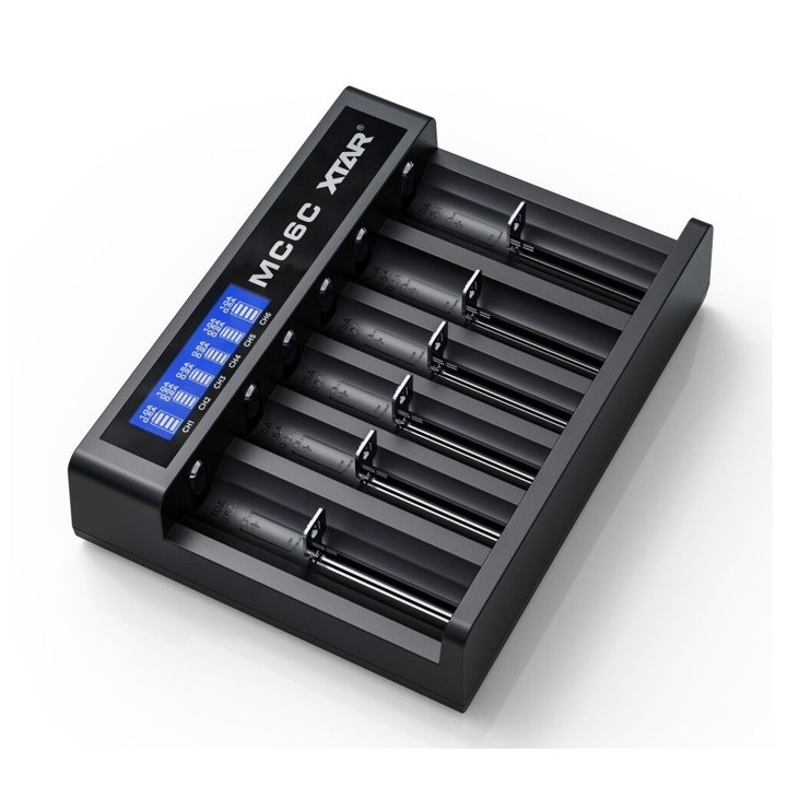 XTAR MC6C USB BATTERIJLADER Li-ion
