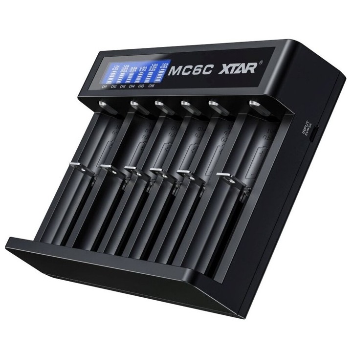 XTAR MC6C USB BATTERIJLADER Li-ion