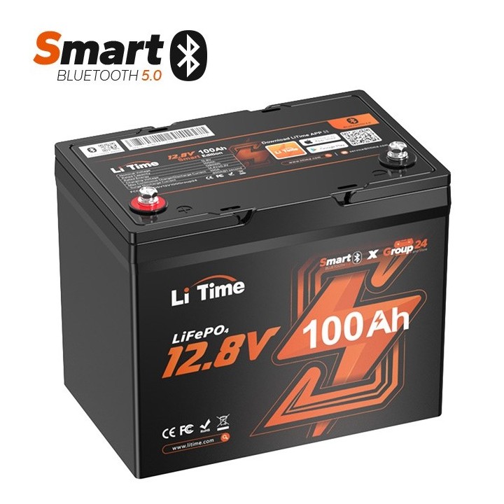 LiTime 12VOLT 100AH GROUP24 BLUETOOTH