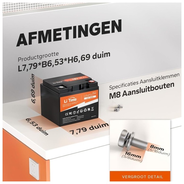 LiTime 12VOLT 50AH BASIC DEEP CYCLE