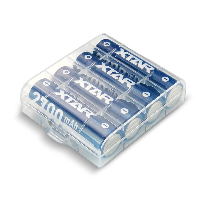 4 STUKS XTAR 14500 AA 1,5 VOLT 2700mAh protected