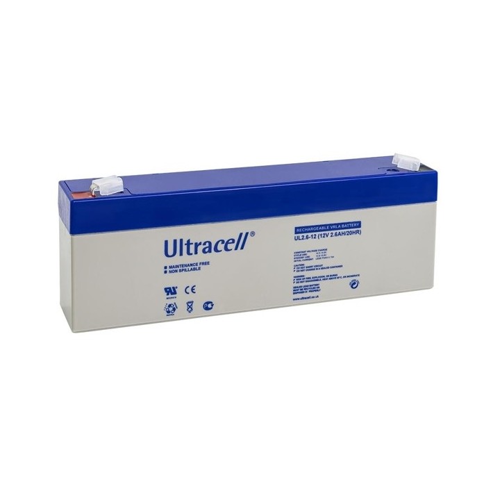 ULTRACELL UL2.6-12 12VOLT 2,6Ah
