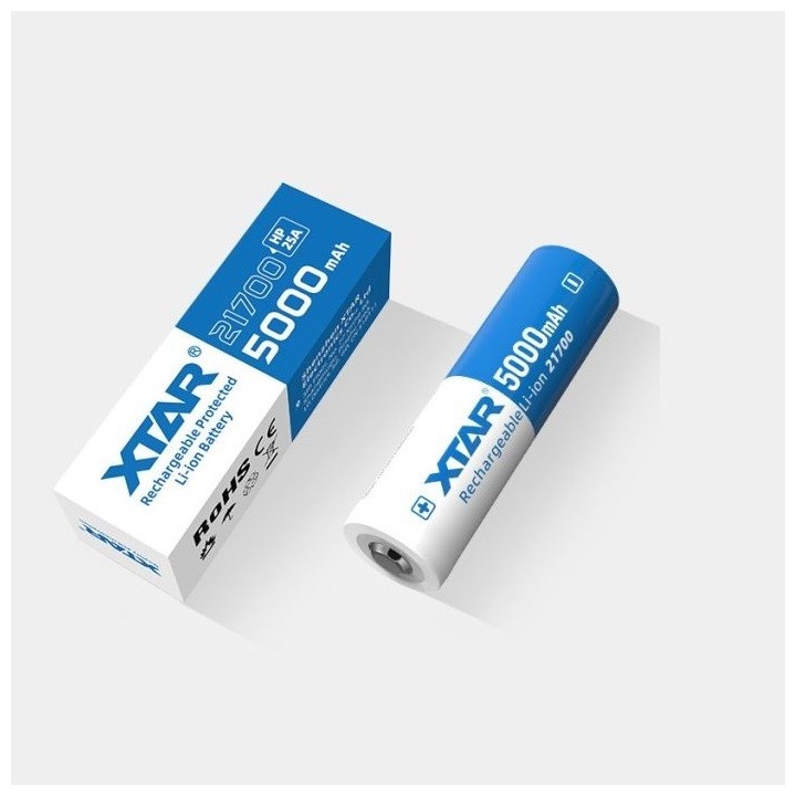 XTAR  21700HP PROTECTED 5000mAh 25A
