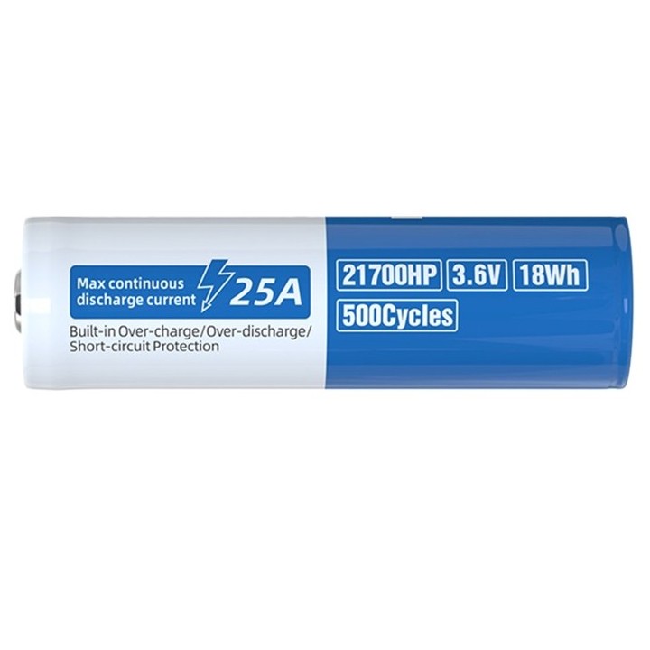 XTAR  21700HP PROTECTED 5000mAh 25A