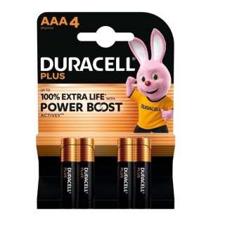 4 STUKS DURACELL PLUS POWERBOOST MN2400, LR03, AAA