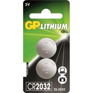 2 STUKS GP CR2032 LITHIUM KNOOPCEL