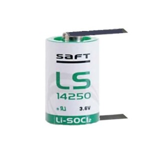 SAFT LS14250 1/2AA 3,6VOLT soldeerlip